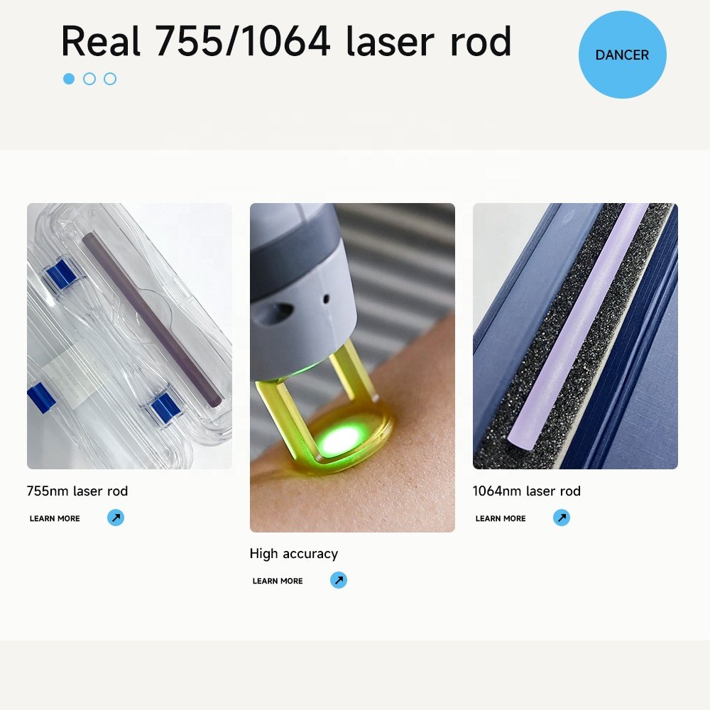professional alexandrite laser hair removal 1064 nd yag 755 nm alex long pulse machine beauty equipment