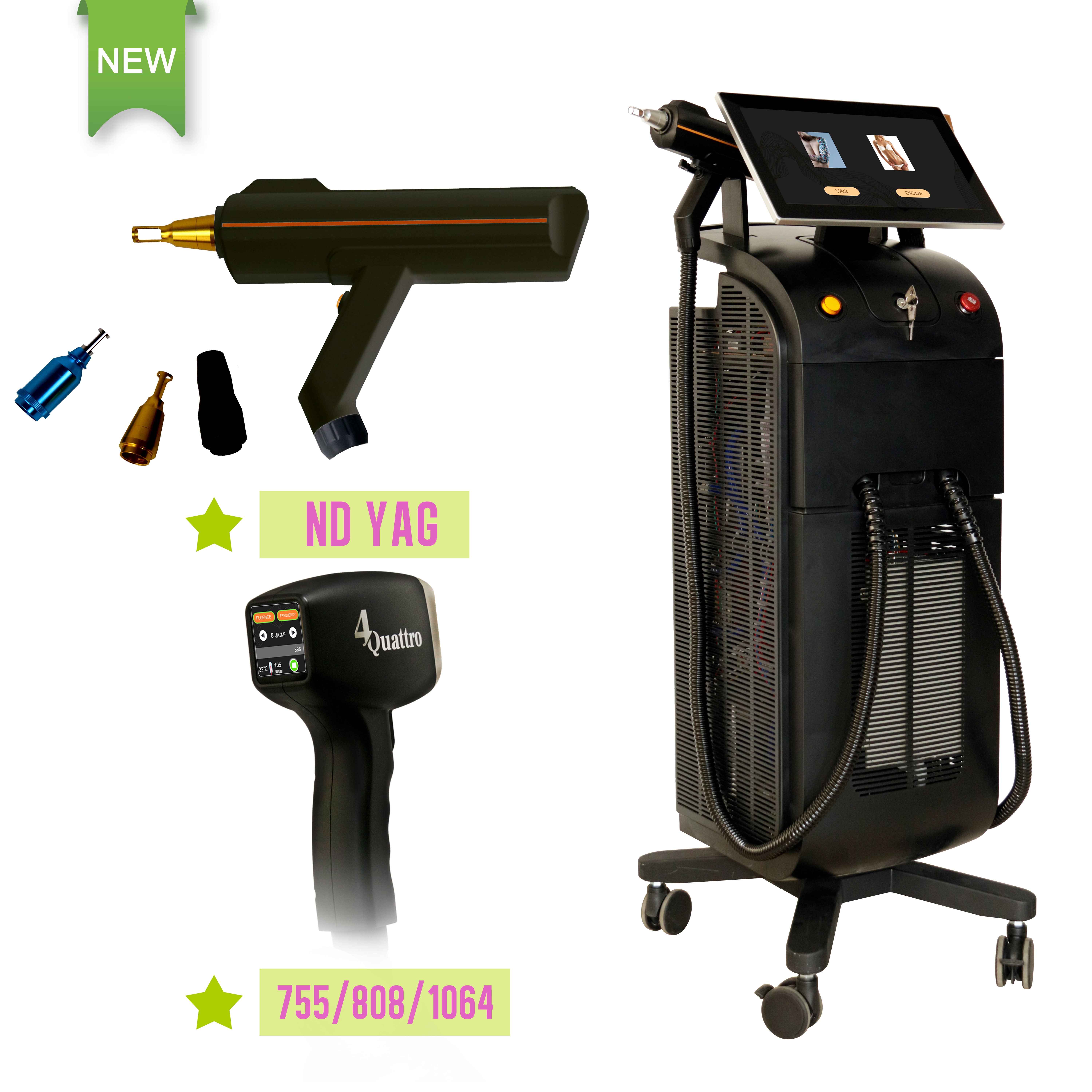 2022 newest Platinum 808nm Diode Laser Hair Removal Yag tattoo remover machine Depilation Facial Beauty Salon Machine Equipment