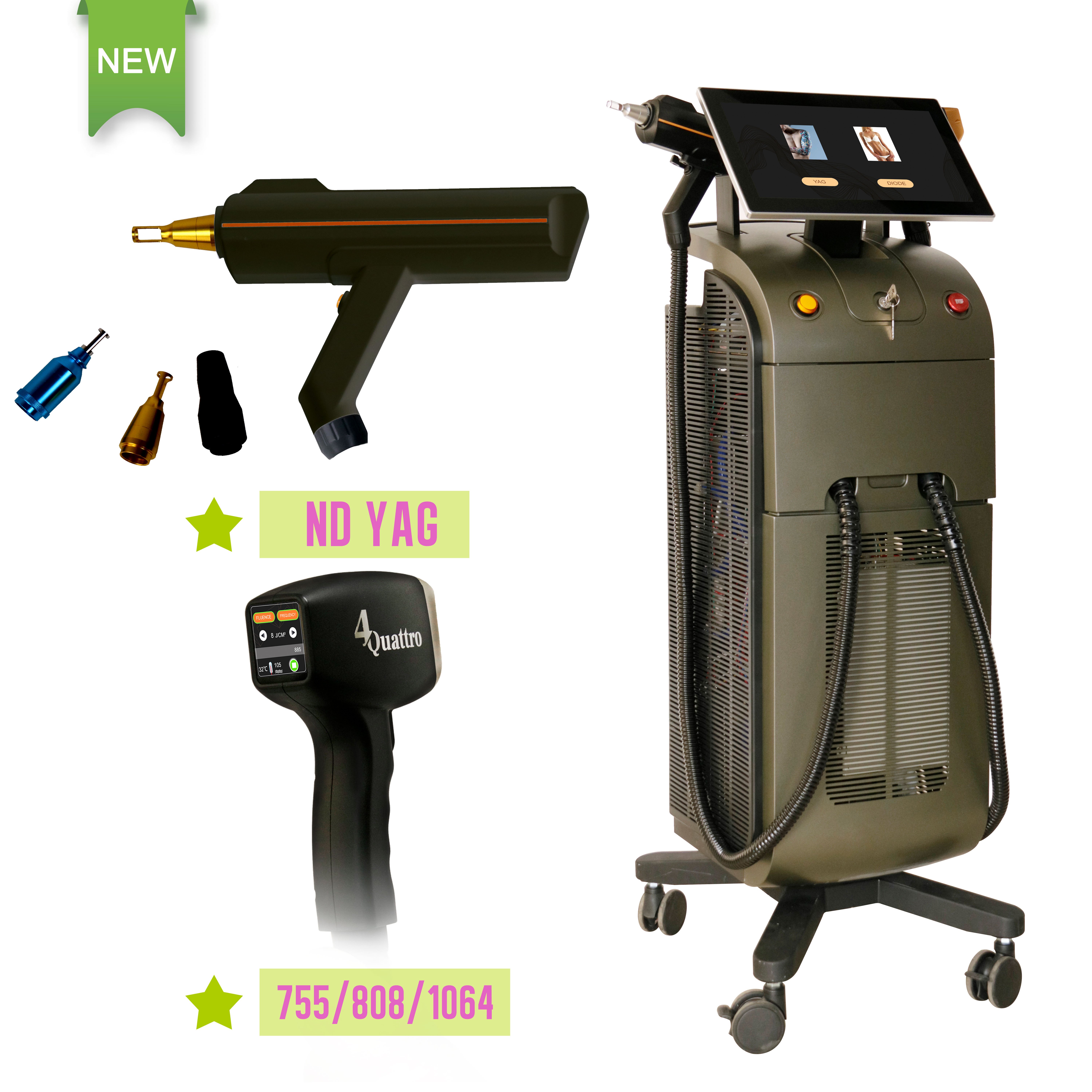 2022 newest Platinum 808nm Diode Laser Hair Removal Yag tattoo remover machine Depilation Facial Beauty Salon Machine Equipment