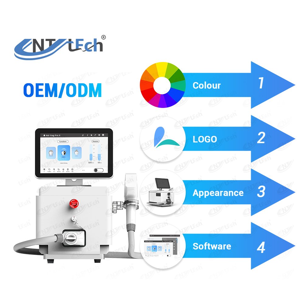 Professional Q Switched Nd Yag Laser tattoo remover hollywood carbon peel laser facial machine