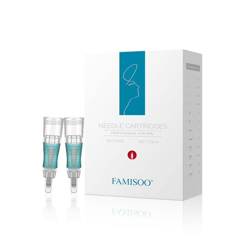 FAMISOO High-end professional Custom Permanent Makeup Machine P5 Safety Cartridge Needle eyebrow lip Tattoo Needles