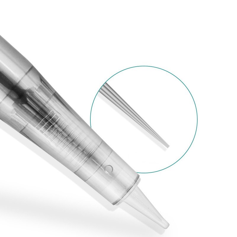Hemp-free needle eyebrow facial disposable tattoo needle cartridge