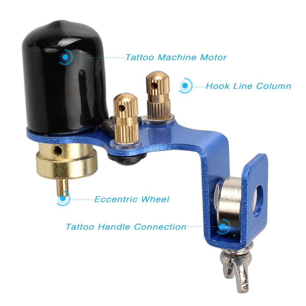 Rotary Tattoo Machine Shader Liner Assorted Tatoo Grip Tube Motor Gun Kit Tattoo Cartridge Needles Supply Permanent Makeup Tool