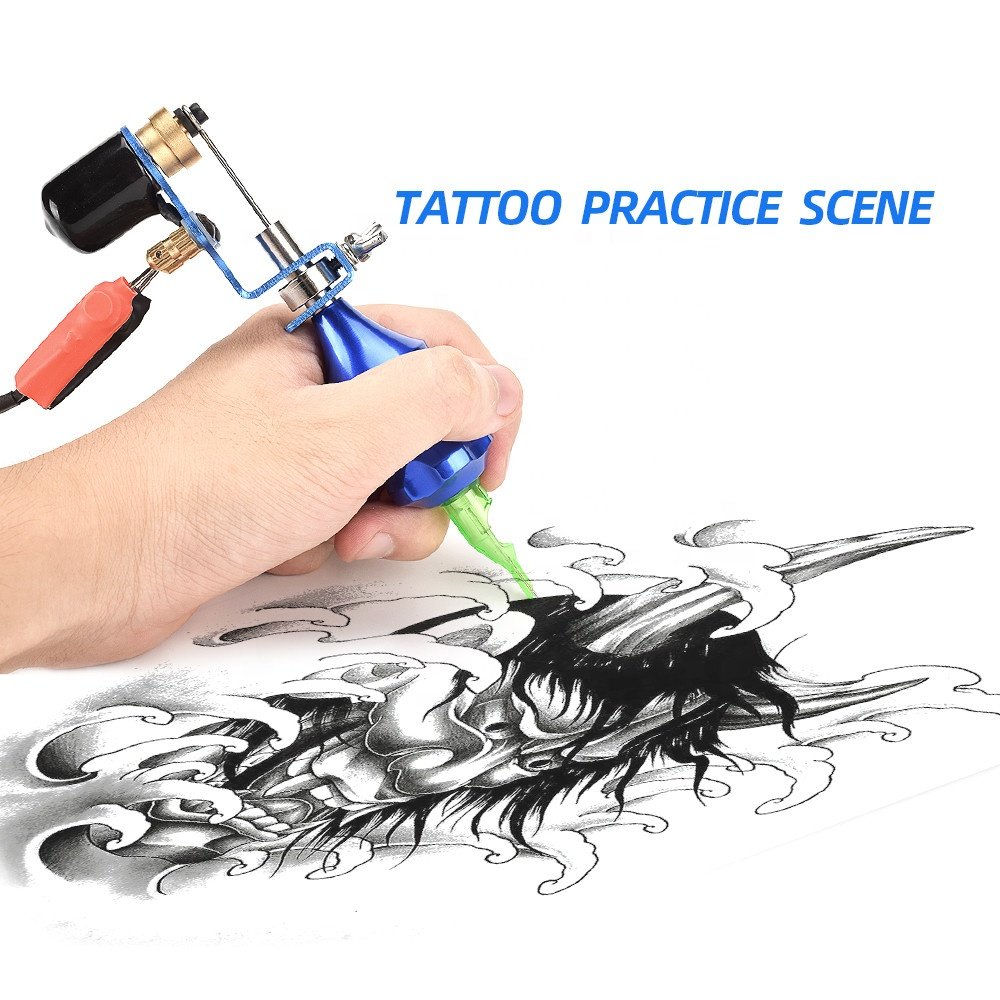 Rotary Tattoo Machine Shader Liner Assorted Tatoo Grip Tube Motor Gun Kit Tattoo Cartridge Needles Supply Permanent Makeup Tool