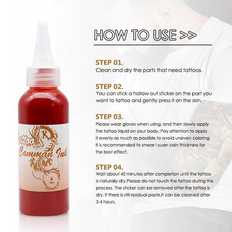 tattoo supply Temporary Lasting long time Airbrush Tattoo Spray Tattoo Ink