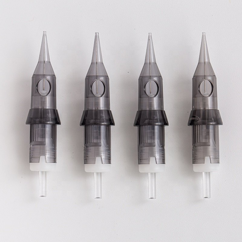 Pink/grey / purple Permanent Makeup Tattoo Cartridge Needles Eyebrow Eyeliner Lip Microblading for Rotary Machines 20 PCS/Box