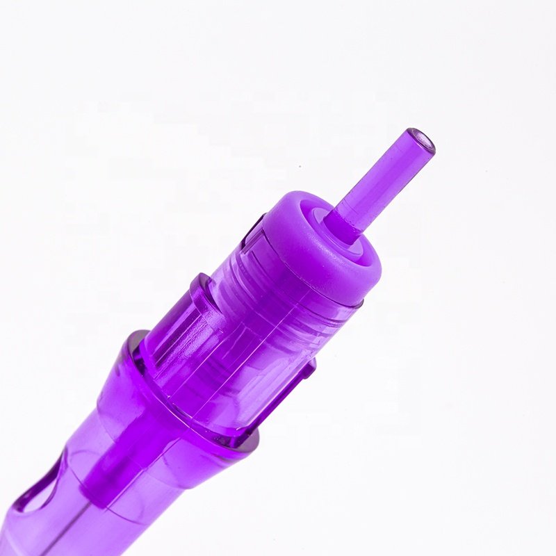 Pink/grey / purple Permanent Makeup Tattoo Cartridge Needles Eyebrow Eyeliner Lip Microblading for Rotary Machines 20 PCS/Box