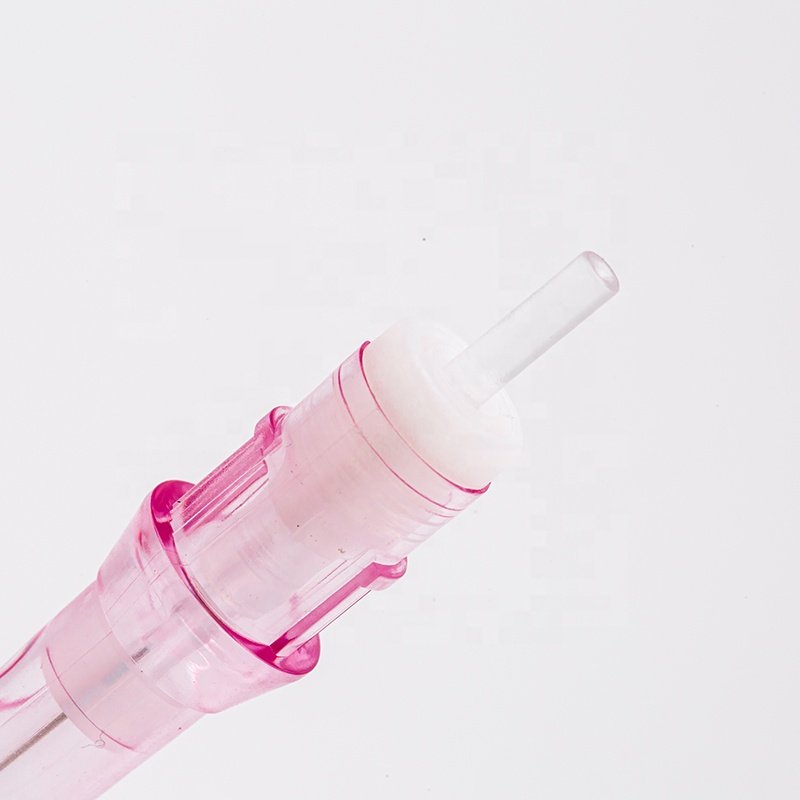 Pink/grey / purple Permanent Makeup Tattoo Cartridge Needles Eyebrow Eyeliner Lip Microblading for Rotary Machines 20 PCS/Box