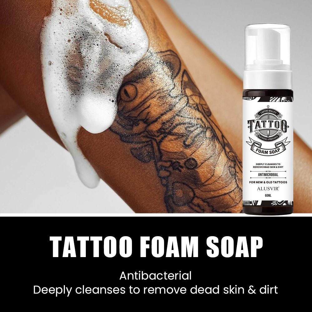 Tattoo Aftercare Set Private Label Moisturizing After Care Tattoo Foam Wash Cleanser Soah Heal Balm Soothing Lotion Set