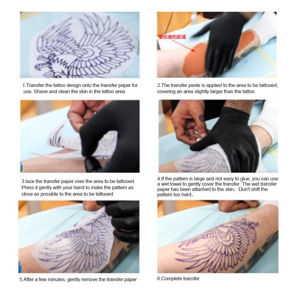 Custom logo Tattoo transfer paste Natural organic Temporary Skin Lasting Pattern Tattoo Transfer Cream Before Tattoo Cream