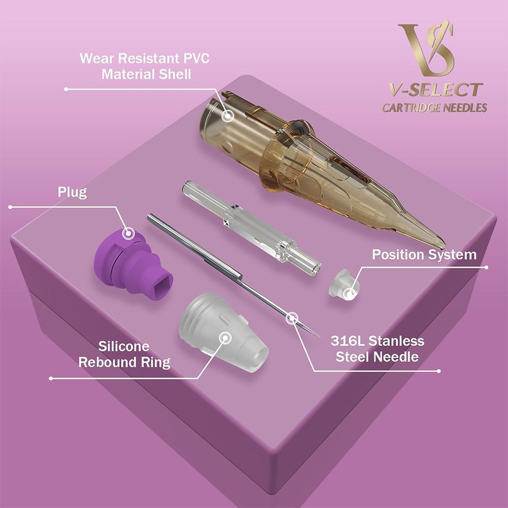 EZ V Select RL Precise Positioning System Membrane Hair Stroke Tattoo Machine Needles for Permanent Makeup