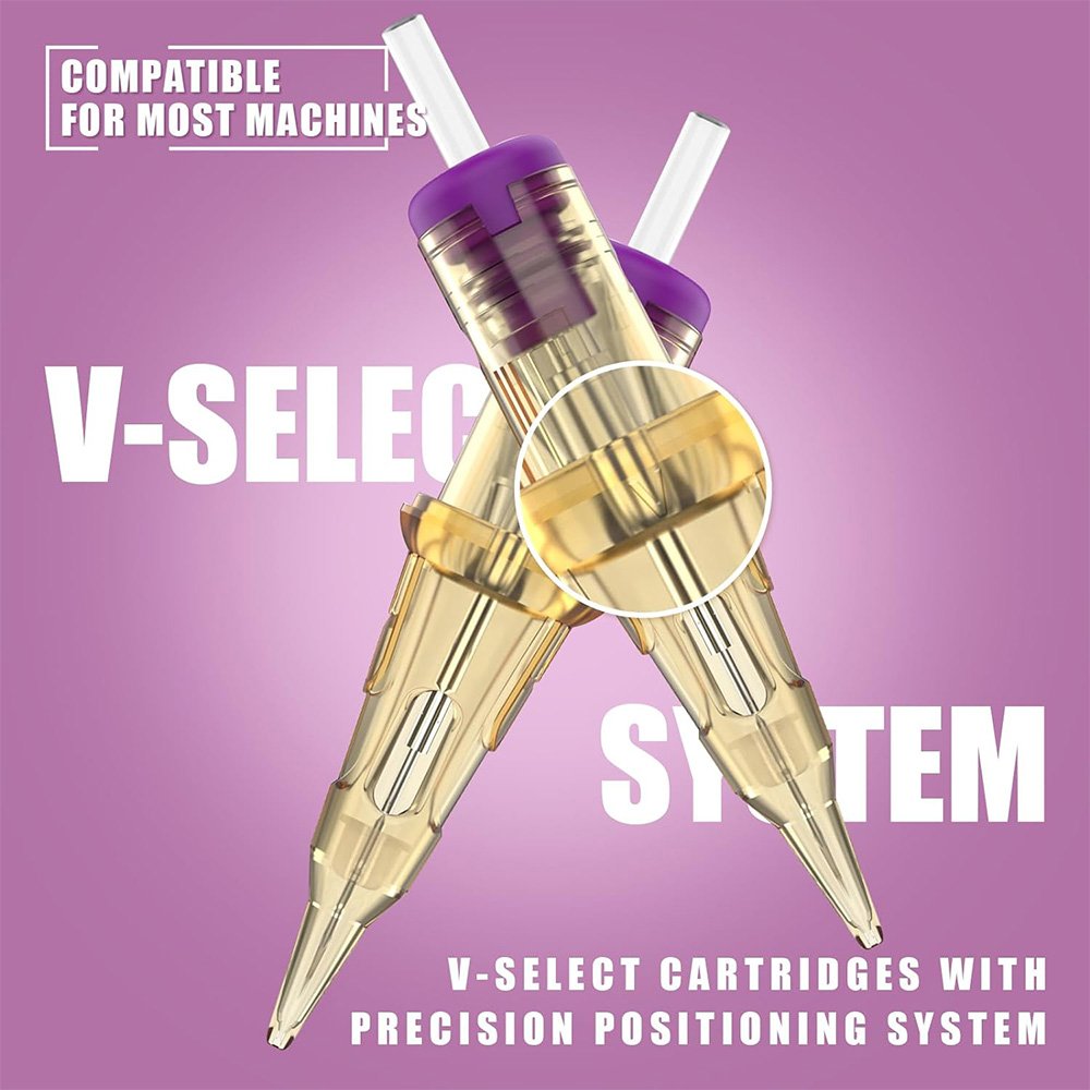 EZ V Select RL Precise Positioning System Membrane Hair Stroke Tattoo Machine Needles for Permanent Makeup