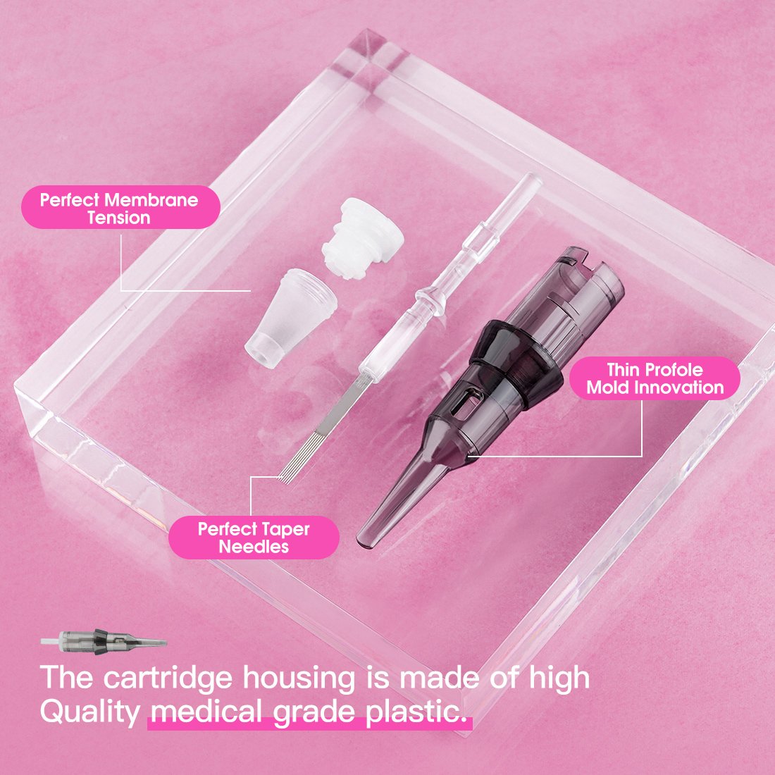 Disposable 3RL microblading tattoo cartridge needles wholesale for permanent makeup tattoo machine pen