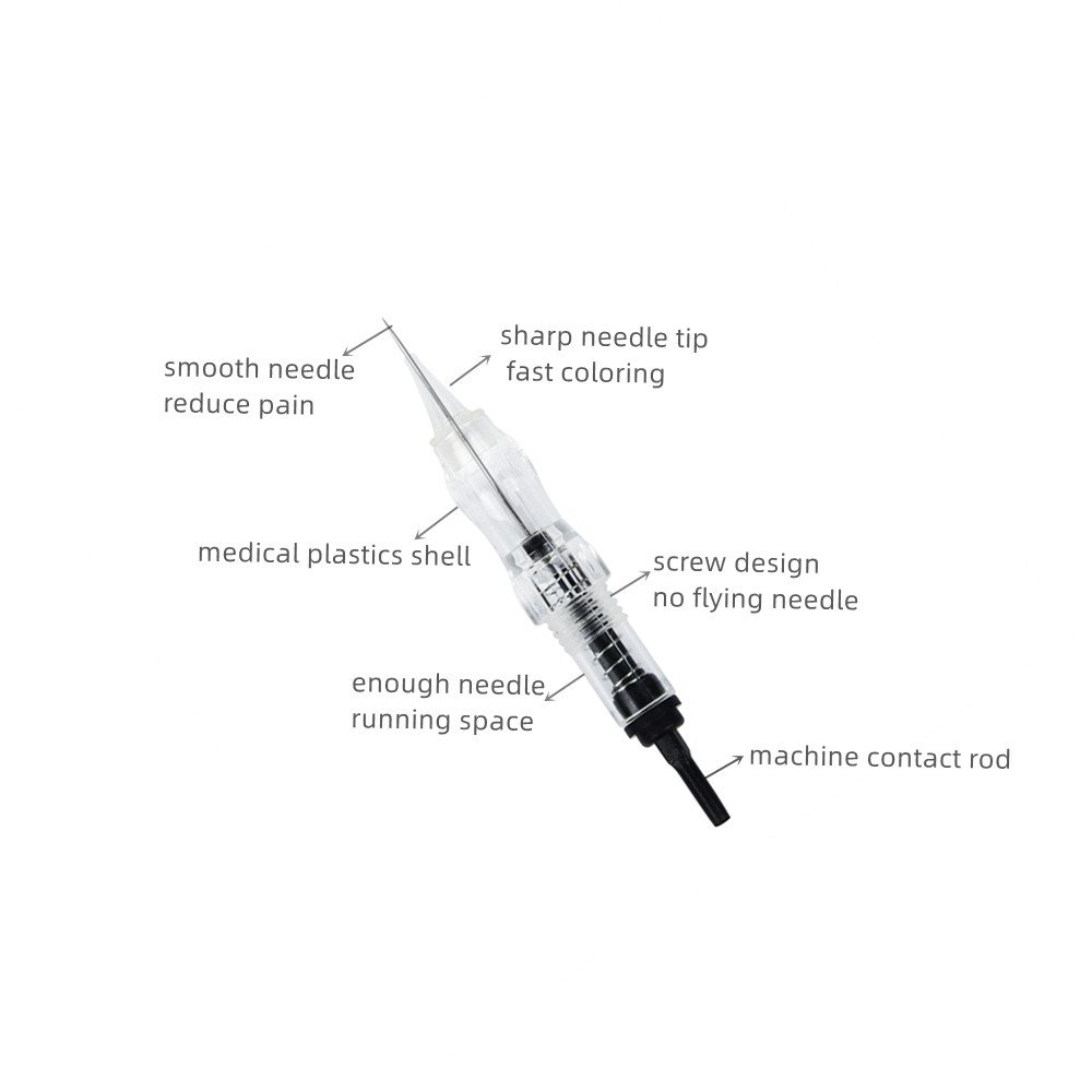 Backflow Screw Cartridge Needle Disposable 10pcs/box Tattoo Needle For Bmx Permanent Makeup Machine Black Pearl P300