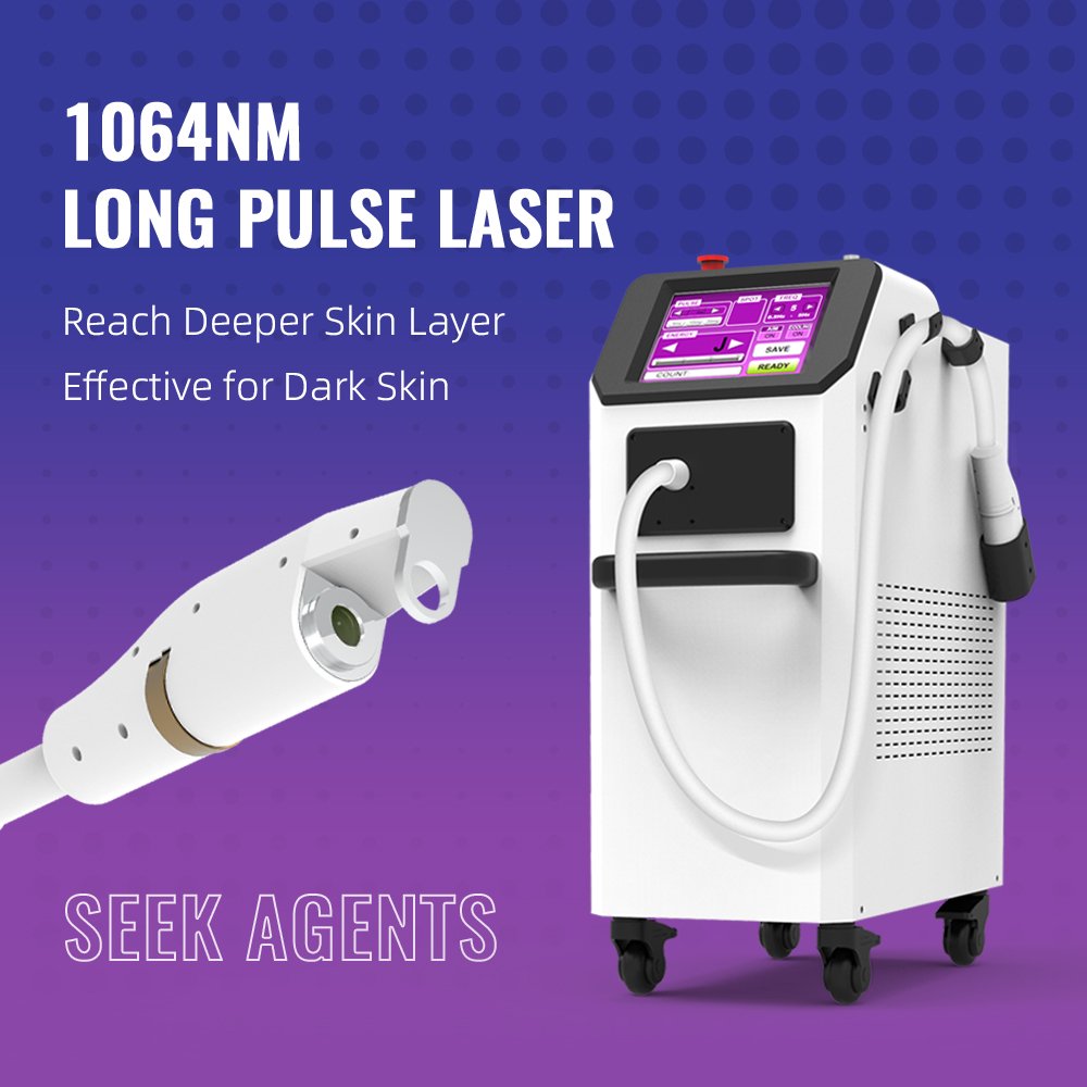 1064nm Long Pulse Laser Hair Removal Machine Onychomycosis Treatment laser tattoo remval Nd:YAG laser