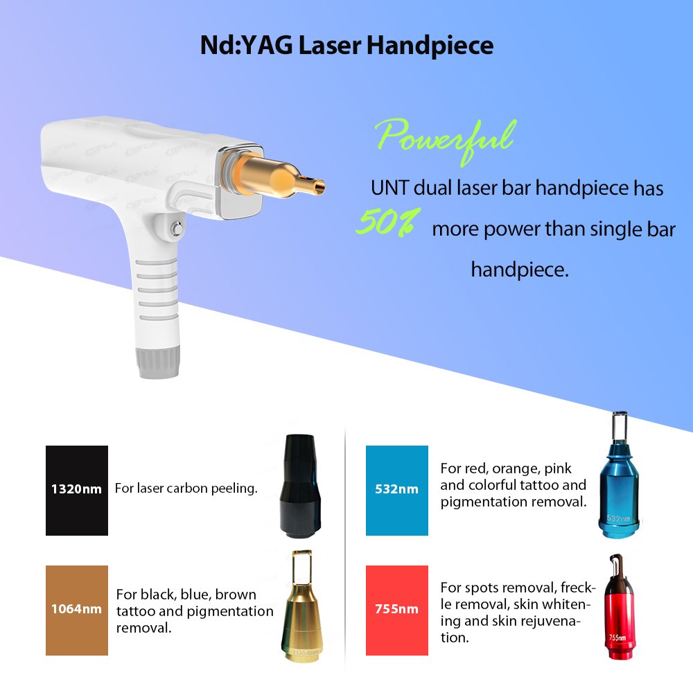 Beijing unt 2 handles 808 diode laser hair removal and laser tattoo removal machine machine