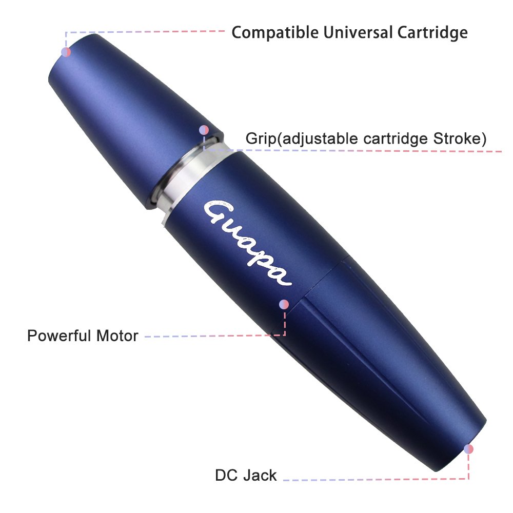 Reasonable Price Rechargeable Tattoo Machine Strong Power Permanent Makeup Pen Machine Adjustable Stroke for Body Art