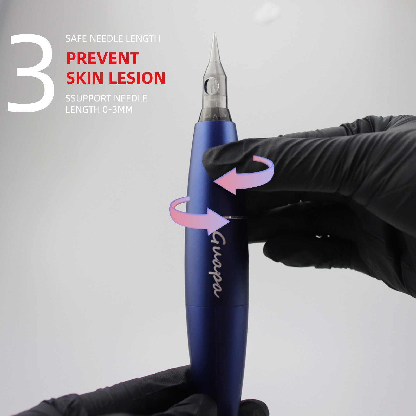 Reasonable Price Rechargeable Tattoo Machine Strong Power Permanent Makeup Pen Machine Adjustable Stroke for Body Art