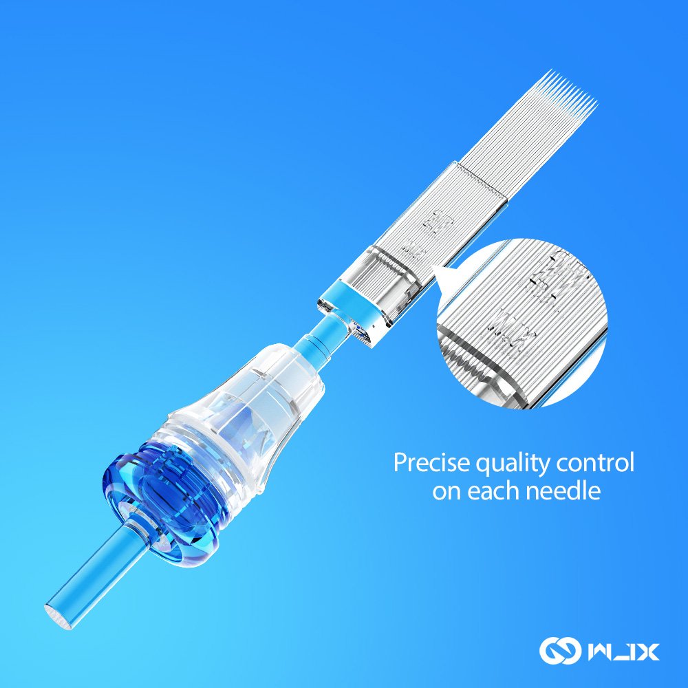 WJX tattoo machine Cartridge needle 0.35mm RM-2 Curved Magnum Shader needle for permanent makeup