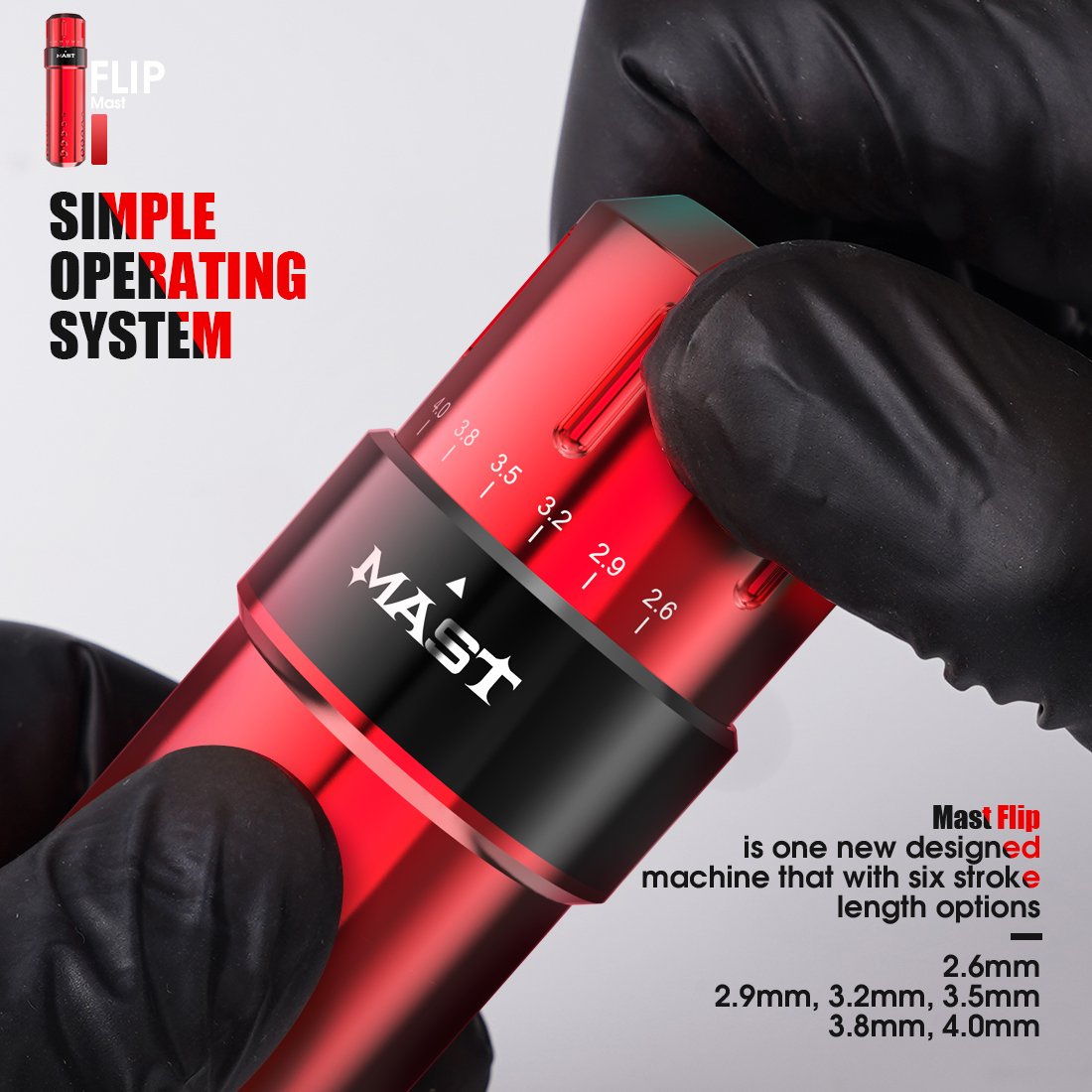 Dragonhawk Mast Flip tattoo machine Professional Rotary Tattoo Pen Machine