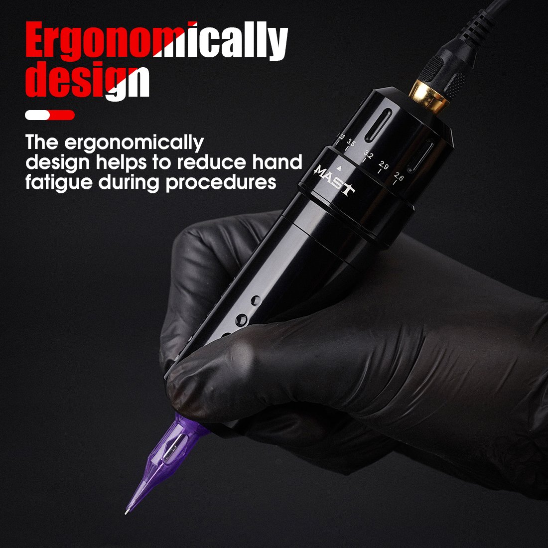 Dragonhawk Mast Flip tattoo machine Professional Rotary Tattoo Pen Machine