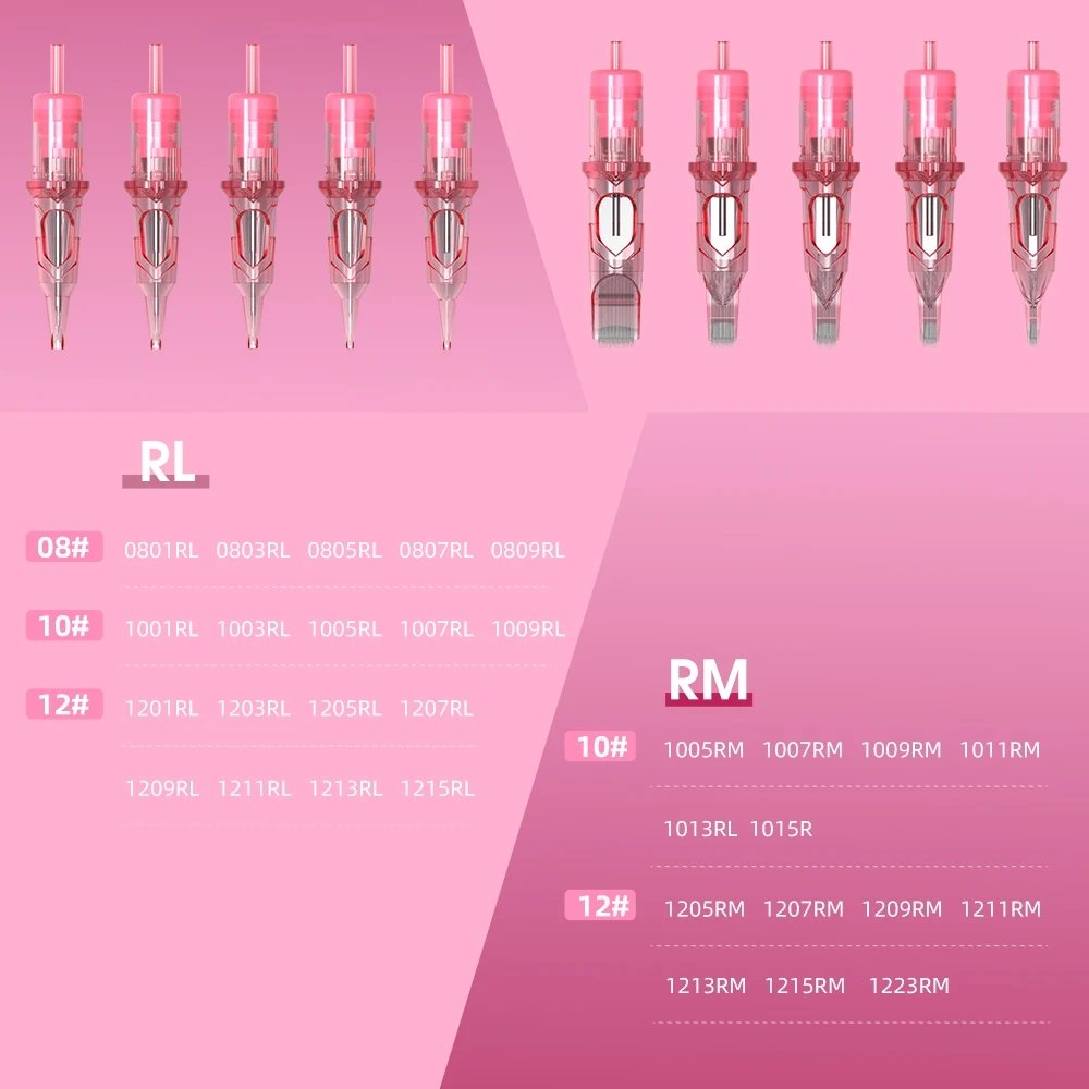 SMP & Semi-Permanent Tattoo Cartridge Needles Micropigmentation Permanent Make-Up Eyebrows Eyeliner Lips Microblading