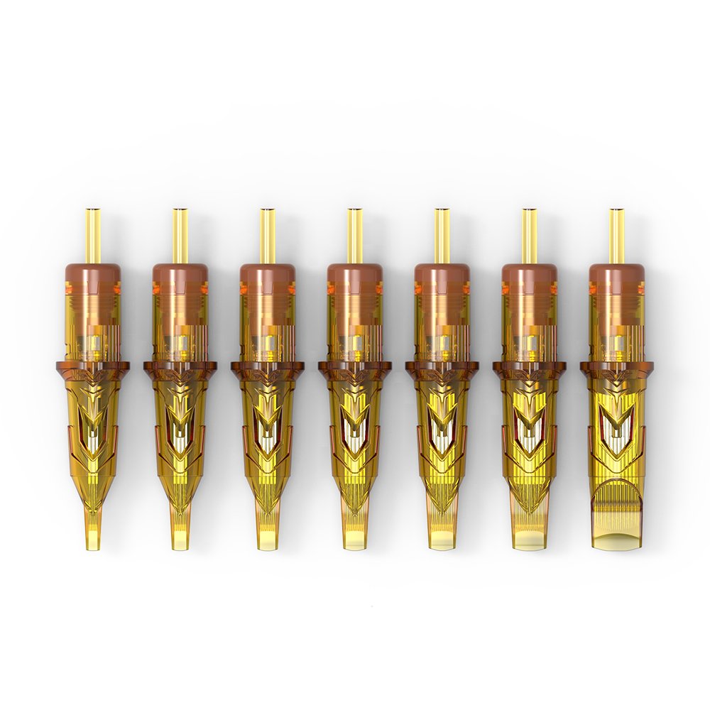 Ambition Glory 0.25mm 0.3mm 0.35mm Disposable Sterilized Safe Premium RM Round Magnum Tattoo Needles Cartridges