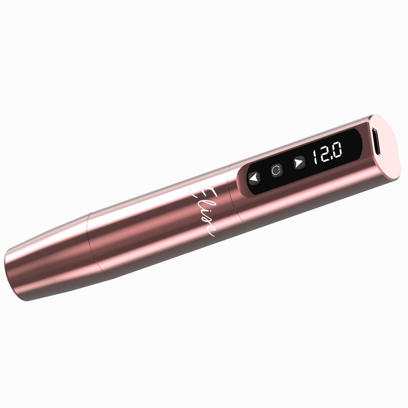 Wholesale Price Rose Gold ELISE Wireless PMU Pen Machine with 2.7mm stroke for Permanent Makeup