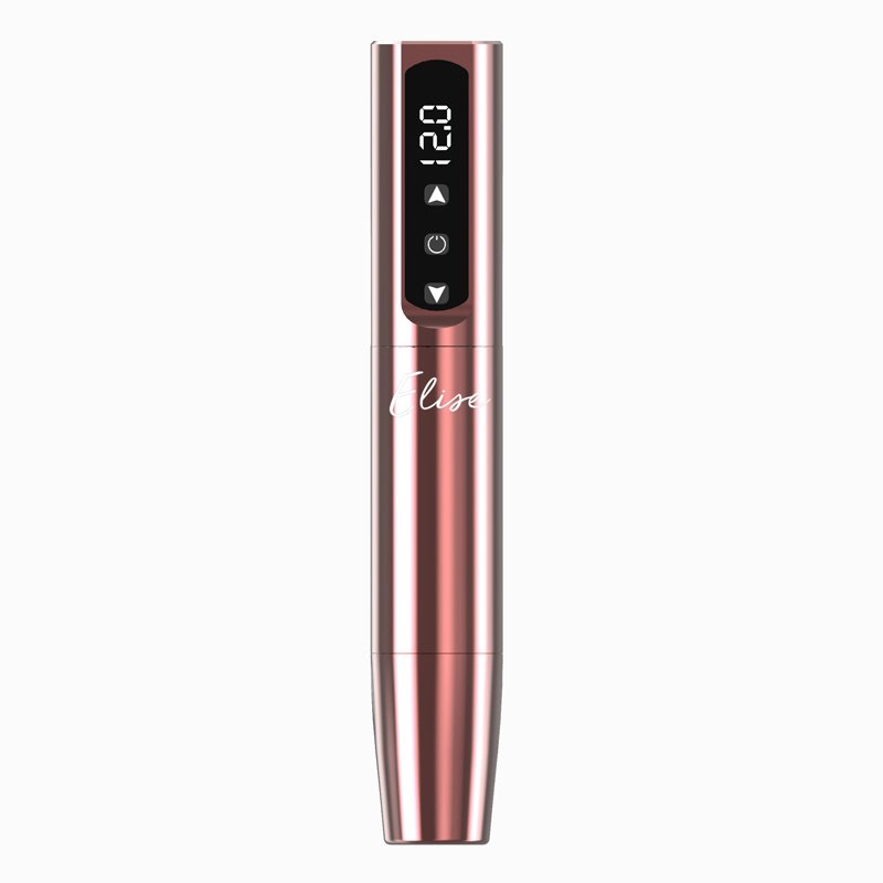 Wholesale Price Rose Gold ELISE Wireless PMU Pen Machine with 2.7mm stroke for Permanent Makeup