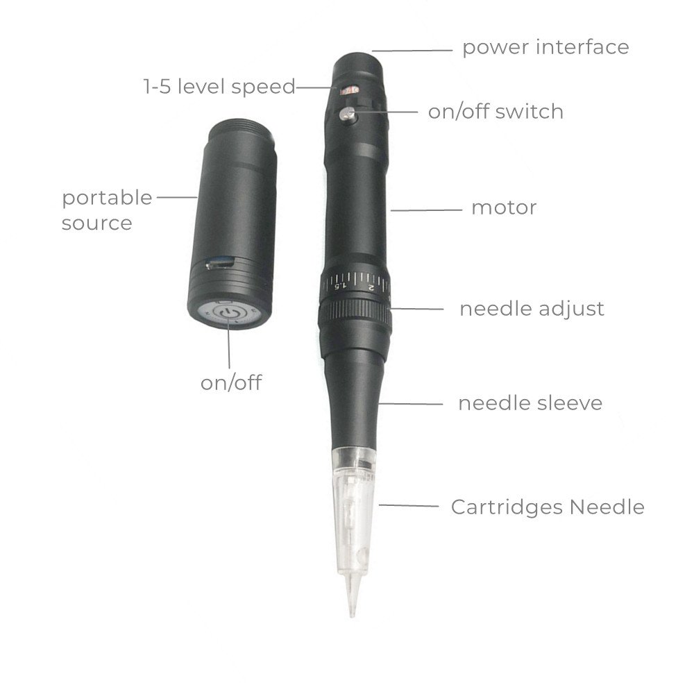 Eyebrow Lip Microblading Tattoo Machine Multi-function Permanent Lip Eyeliner Tattoo Gun wireless tattoo machine kit pen