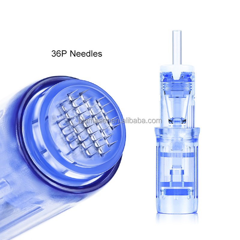 10pcs/box Biomaser 12P 36P 42P Nano MTS Microneedling Needle Cartridge Microneedle For Universal Permanent makeup Machine