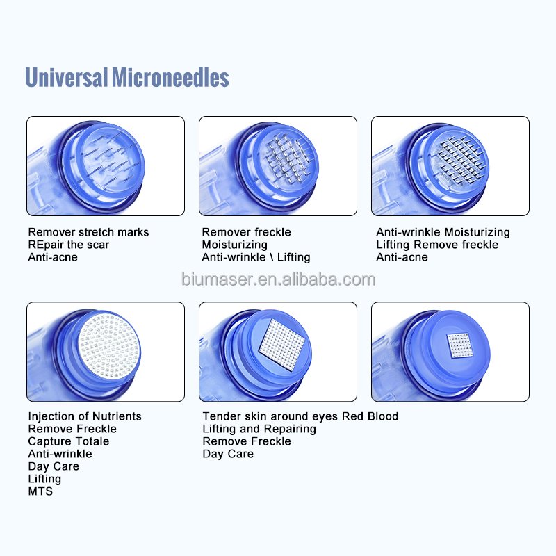 10pcs/box Biomaser 12P 36P 42P Nano MTS Microneedling Needle Cartridge Microneedle For Universal Permanent makeup Machine