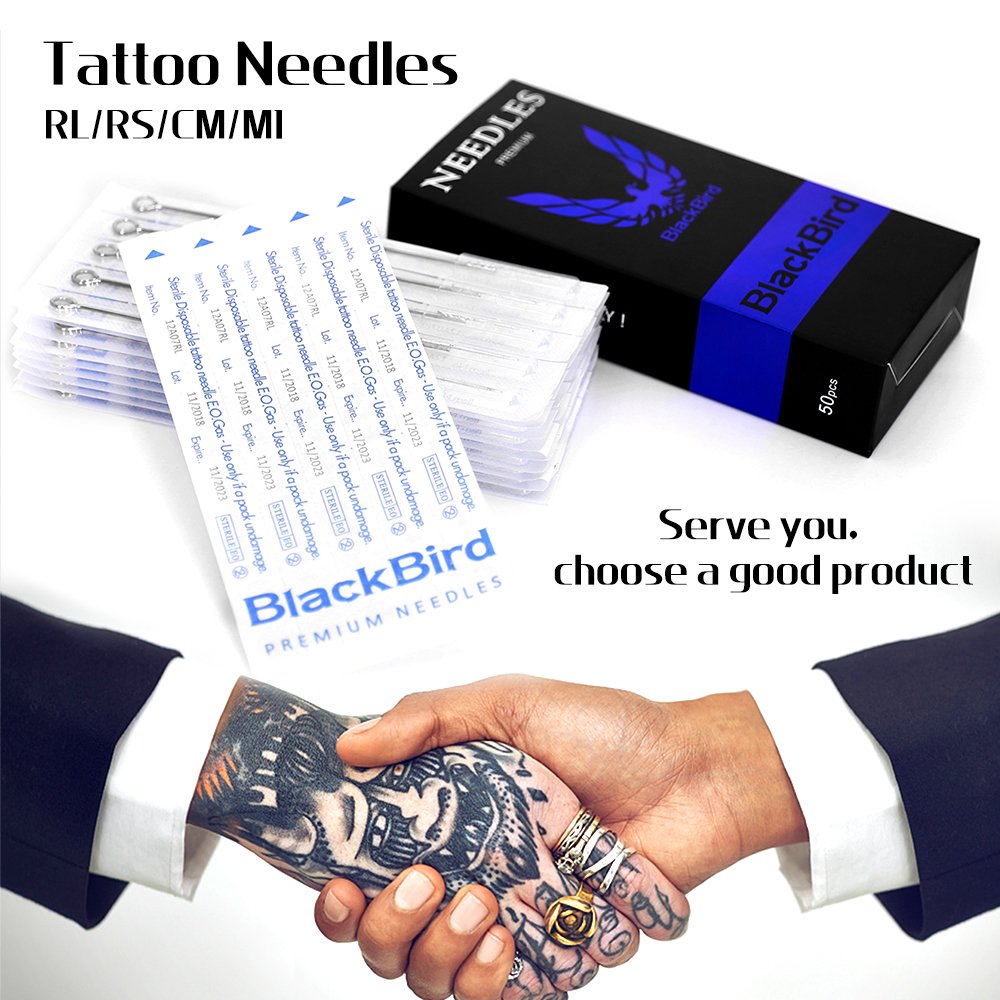 Good Quality Blackbird Premium Disposable Tattoo Needles For Tattoo Coil Machine Makeup Tattoo Long Needle
