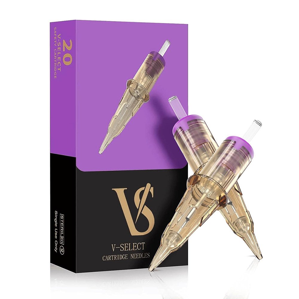 EZ V Select 1RL 0.30mm Permanent Makeup Needles Scalp Micropigmentation CE Certified Sterilized Tattoo Cartridge
