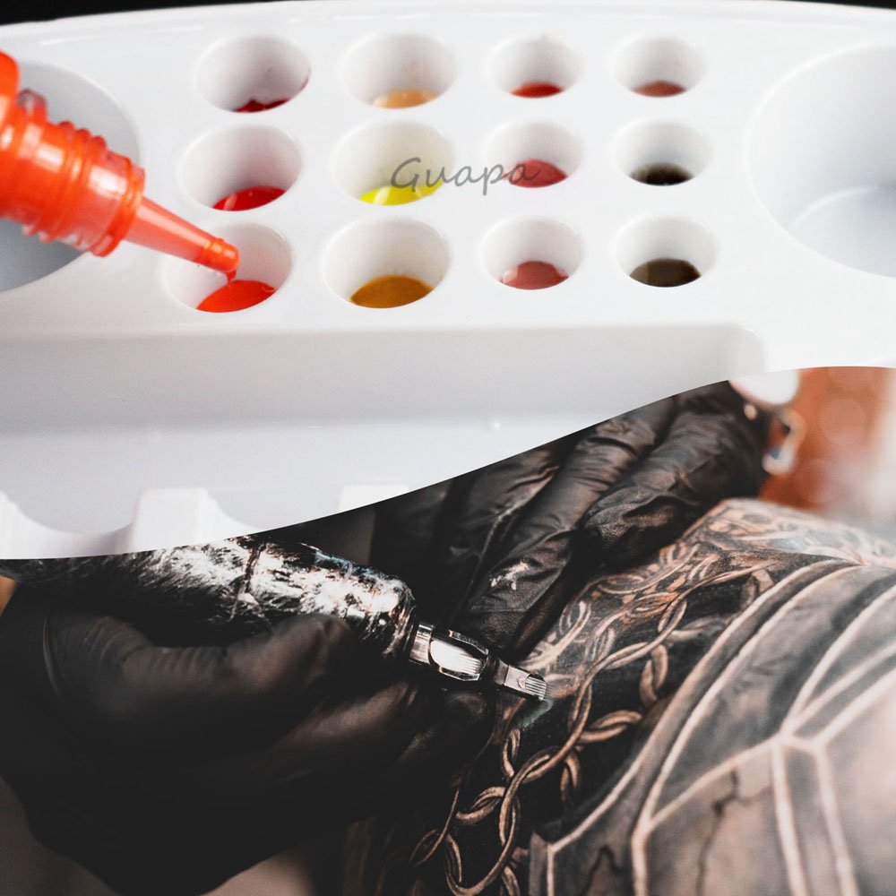 Disposable Tattoo Ink Tray Plastic Permanent Makeup Pigment Cup Tattoo Cartridge Needle Holder Microblading Accessories