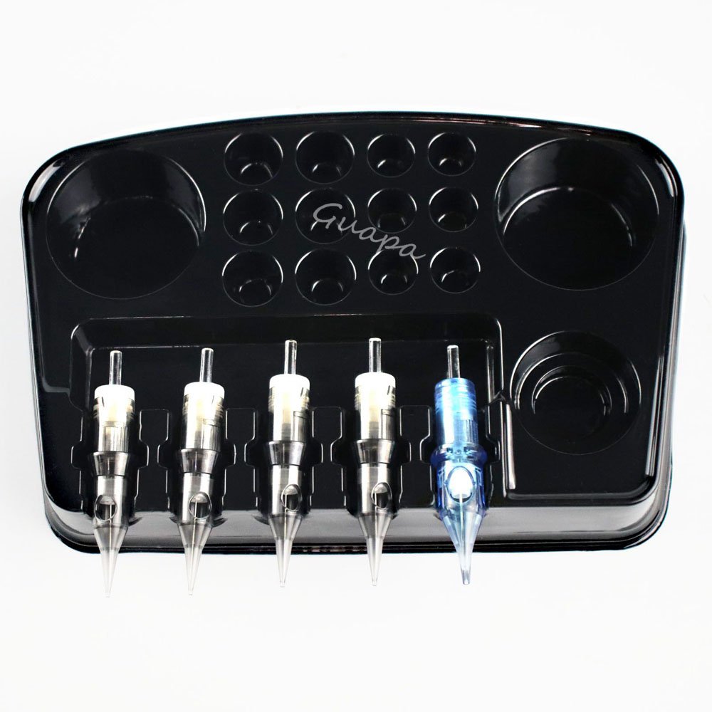 Disposable Tattoo Ink Tray Plastic Permanent Makeup Pigment Cup Tattoo Cartridge Needle Holder Microblading Accessories