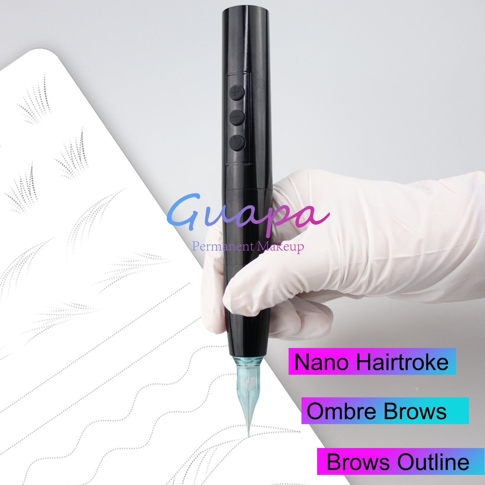 Wireless Tattoo Machine 3.0mm Stroke Length Permanent Makeup Eyeliner Tools Micropigmentation Brows Lip blush Semi-Permanent