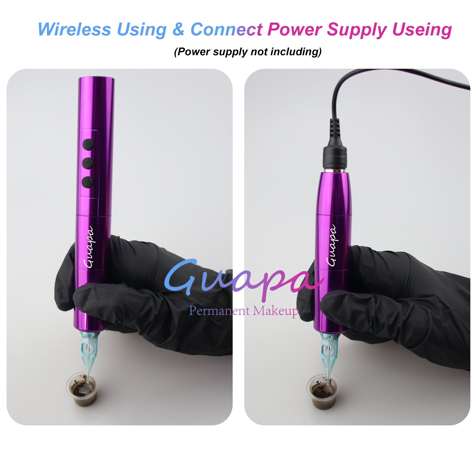 Wireless Tattoo Machine 3.0mm Stroke Length Permanent Makeup Eyeliner Tools Micropigmentation Brows Lip blush Semi-Permanent