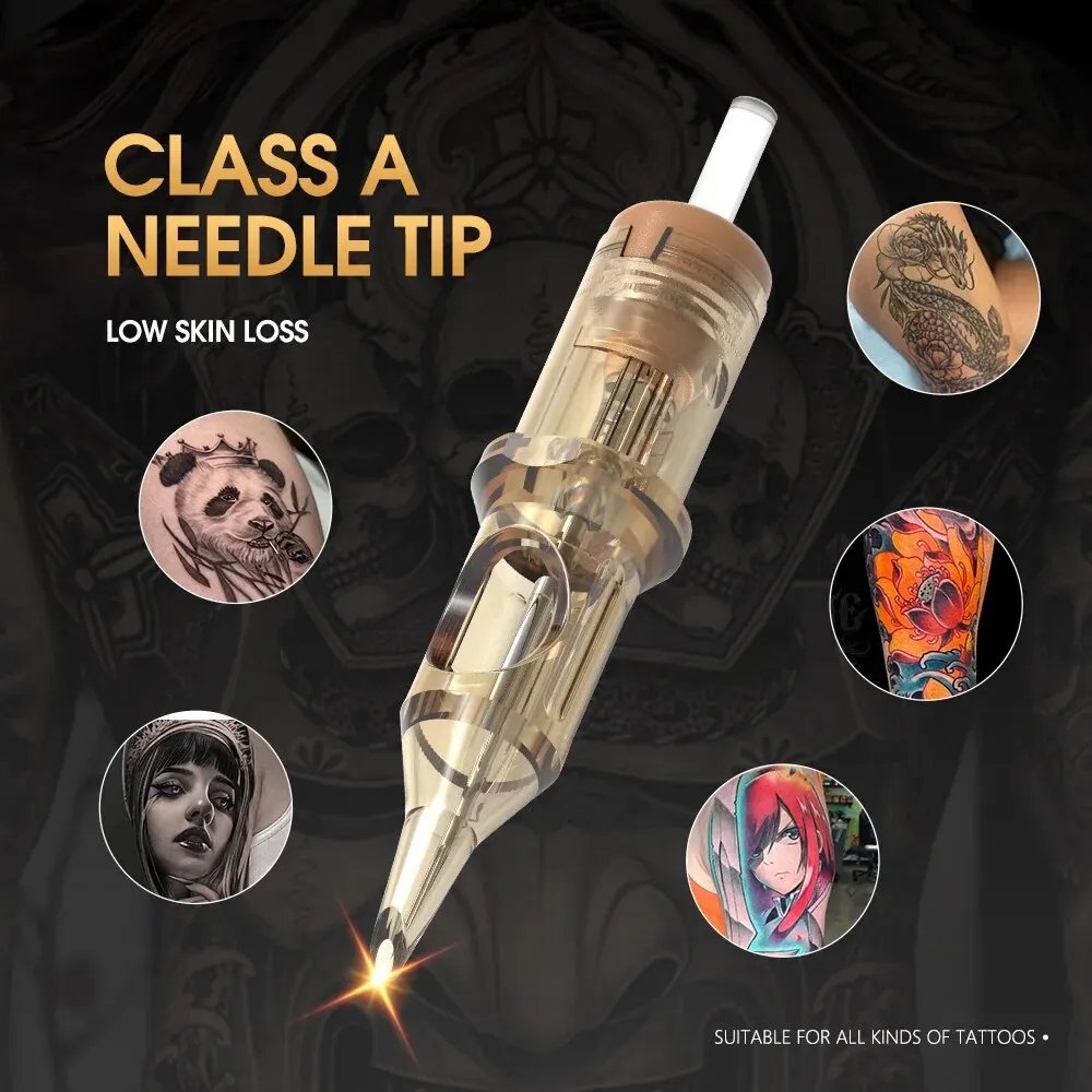 Ambition Premium Tattoo Cartridge 20pcs RL/RM/RS Round Liner Shader Curved Magnum Tattoo Needle 1RL 3RL 5RL 7RL 9RL 7rm 9rm 13rm