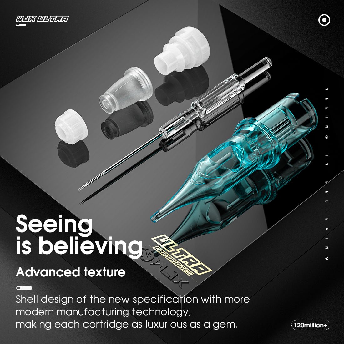 Spring Powered TURBO Tattoo Permanent Makeup Needle Cartridges Bugpin and Hollow Point Power Cartridges