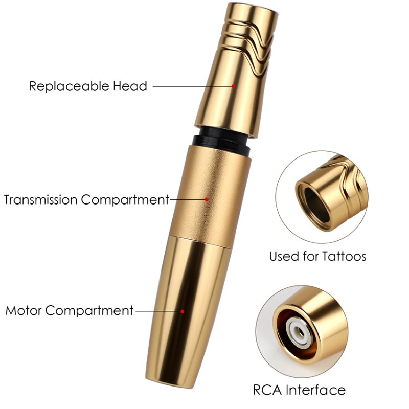 Wireless Tattoo Machine Kits Tattoo Power Supply Rotary Tattoo Eyebrow Machine With Cartridge Needles