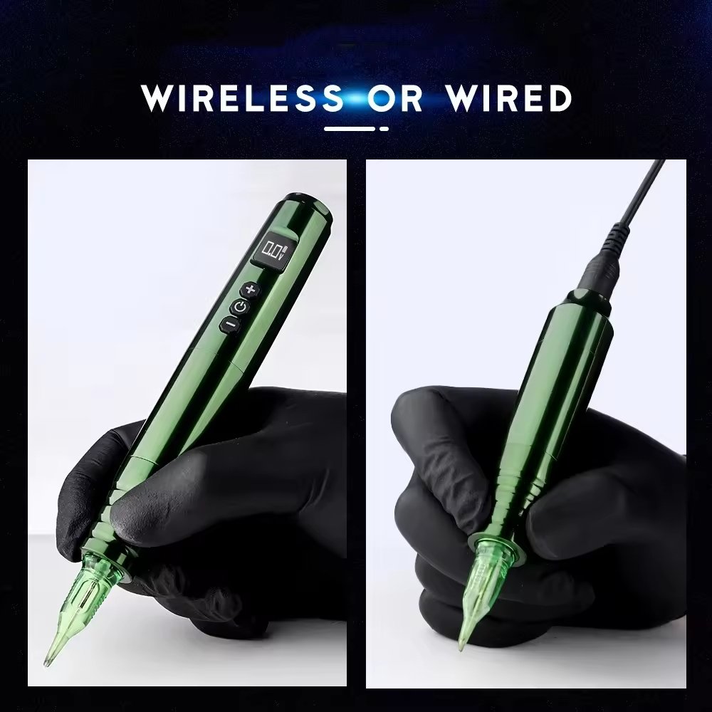 Dragon's Kiss 1200mAh 3.5mm Stroke Wireless Permanent Makeup Pen Machine with Double Battery for Eyebrow Lips Scalp Small Tattoo
