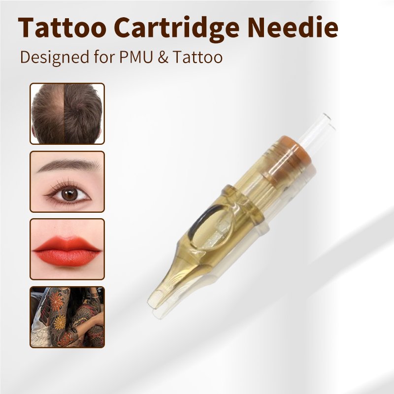 Permanent Makeup Tattoo Cartridge Needles Eyebrow Eyeliner Lip Microblading for Rotary Machines 20 PCS/Box