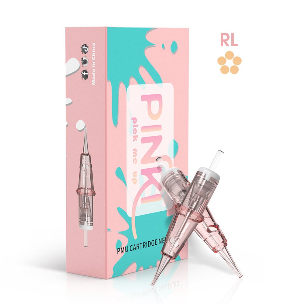 Wholesale POPU Pinki 1RL 0.30mm 0.35mm 0.40mm permanent makeup pmu tattoo cartridge needle wholesale