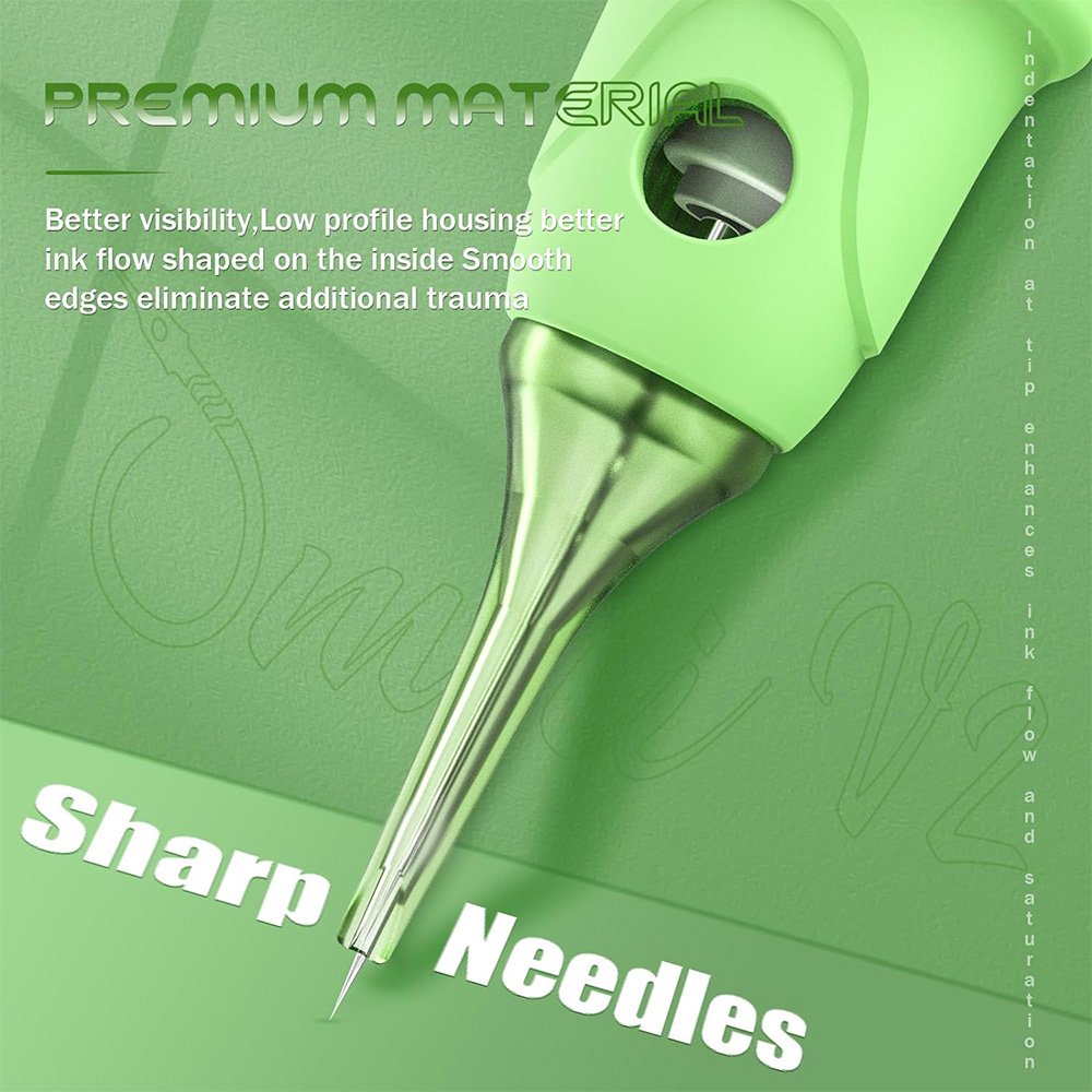 Wholesale POPU Omni V2 3RL Round liner Long Taper permanent makeup cartridge pmu tattoo needles cartridges for PMU and SMP