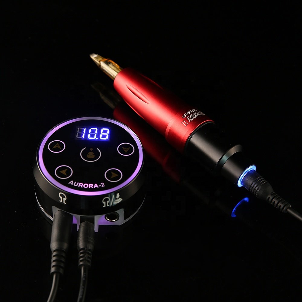 Newest Rocket II Motor Professional Tattoo Machine Aluminum Alloy Tattoo Pen Permanent Makeup Pen for Eyebrow Eyeliner