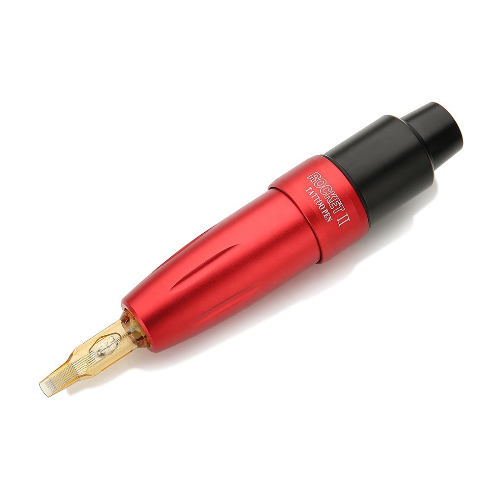Newest Rocket II Motor Professional Tattoo Machine Aluminum Alloy Tattoo Pen Permanent Makeup Pen for Eyebrow Eyeliner
