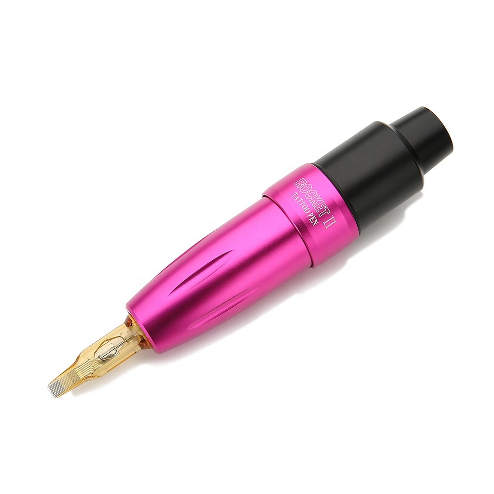 Newest Rocket II Motor Professional Tattoo Machine Aluminum Alloy Tattoo Pen Permanent Makeup Pen for Eyebrow Eyeliner