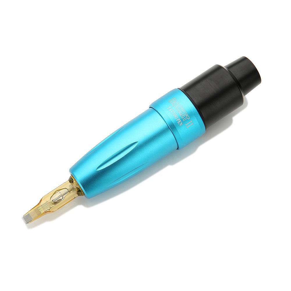 Newest Rocket II Motor Professional Tattoo Machine Aluminum Alloy Tattoo Pen Permanent Makeup Pen for Eyebrow Eyeliner