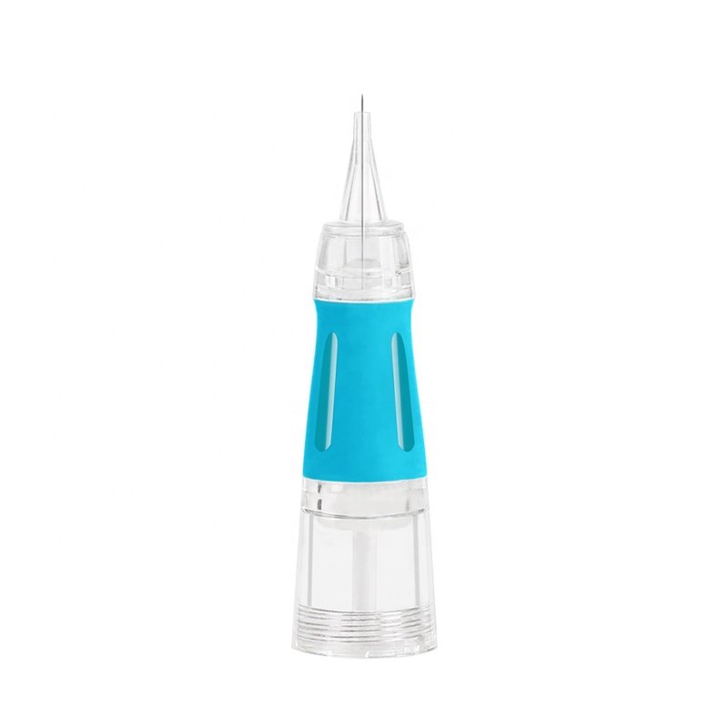 FAMISOO 10Pcs 1RL Professional Microblading PMU Tattoo Disposable Cartridge Needles Safety Membrane for Permanent Makeup Machine